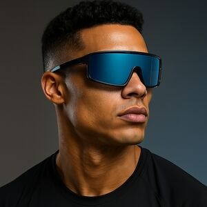 2/30$ Or 3/$35 NEW PIRANHA Black‎ and Blue Sunglasses (#718)(C)